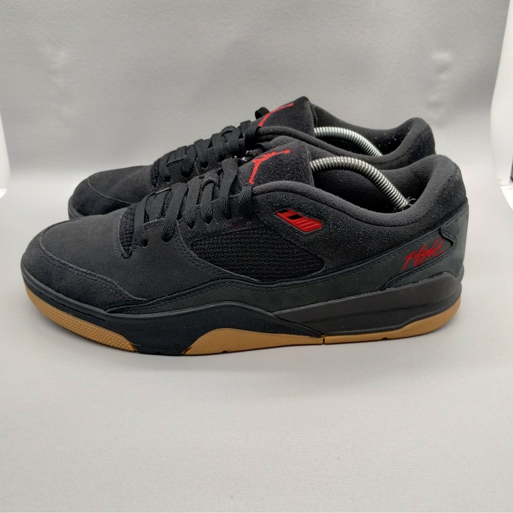 Jordan Flight Court Black Varsity Red Gum HF3255-001 Mens Size 12 Sneakers‎